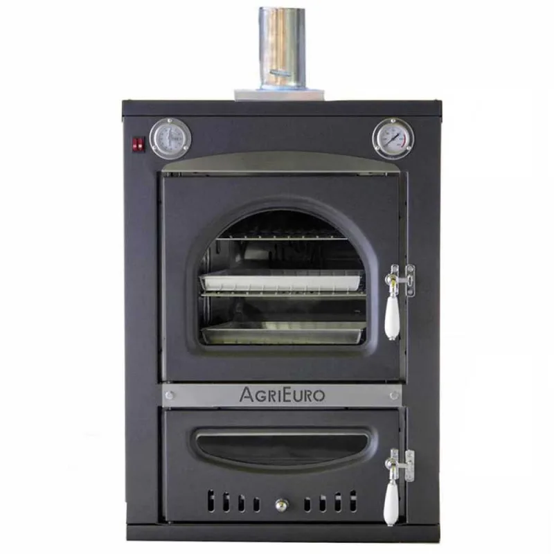 AgriEuro Minimus 50 Inc - Four à bois en acier encastrable - 3 étages