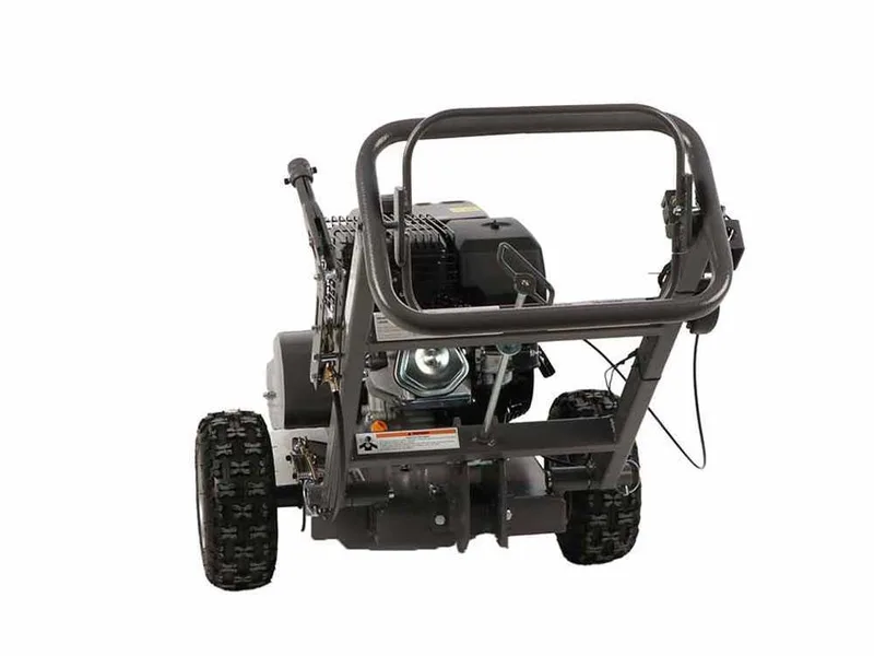 BlackStone SG 420 L - Rogneuse de souches - Moteur Loncin de 420 cm3 - Disque de coupe avec 8 marteaux en carbure de tungstène