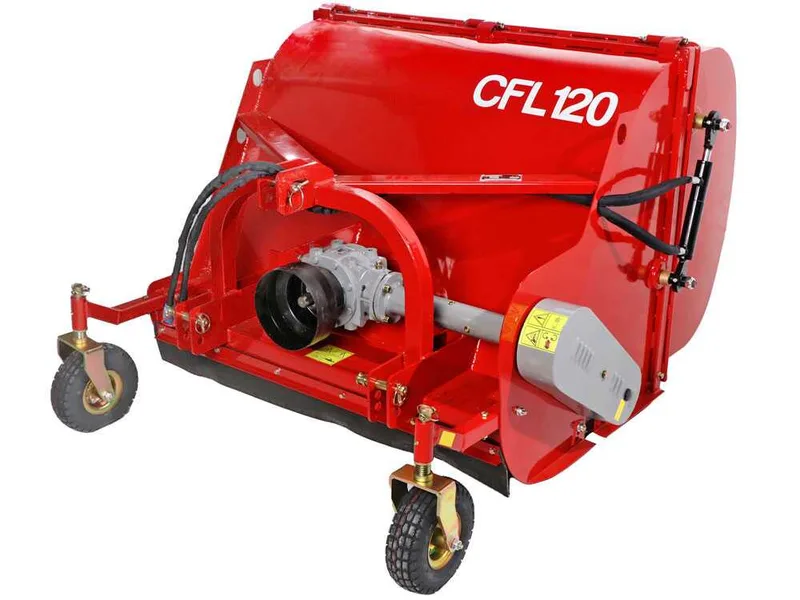 GeoTech Pro CFL120 - Broyeur sur tracteur - Bac de ramassage - Ramasseur - Série moyenne