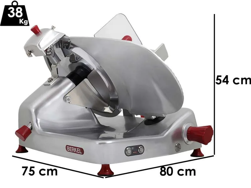 Berkel Essentia Gravità BEG350B - Trancheuse avec lame en acier chromé de 350mm