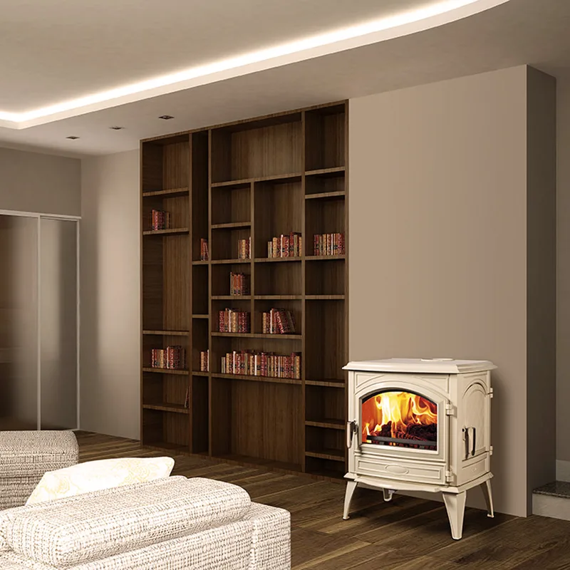 Dovre 760 WD poêle à bois en fonte émaillée crème, type de construction 2