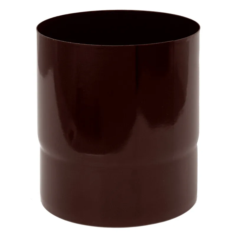Tube de raccordement / Tuyau de poêle émaillé 150mm - 150mm Marron