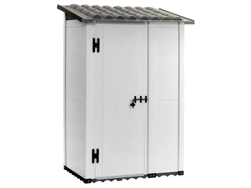 Garofalo Urban 100 - Abri de jardin - Avec porte décentrée - 122,5 x 82,5 x 201 cm