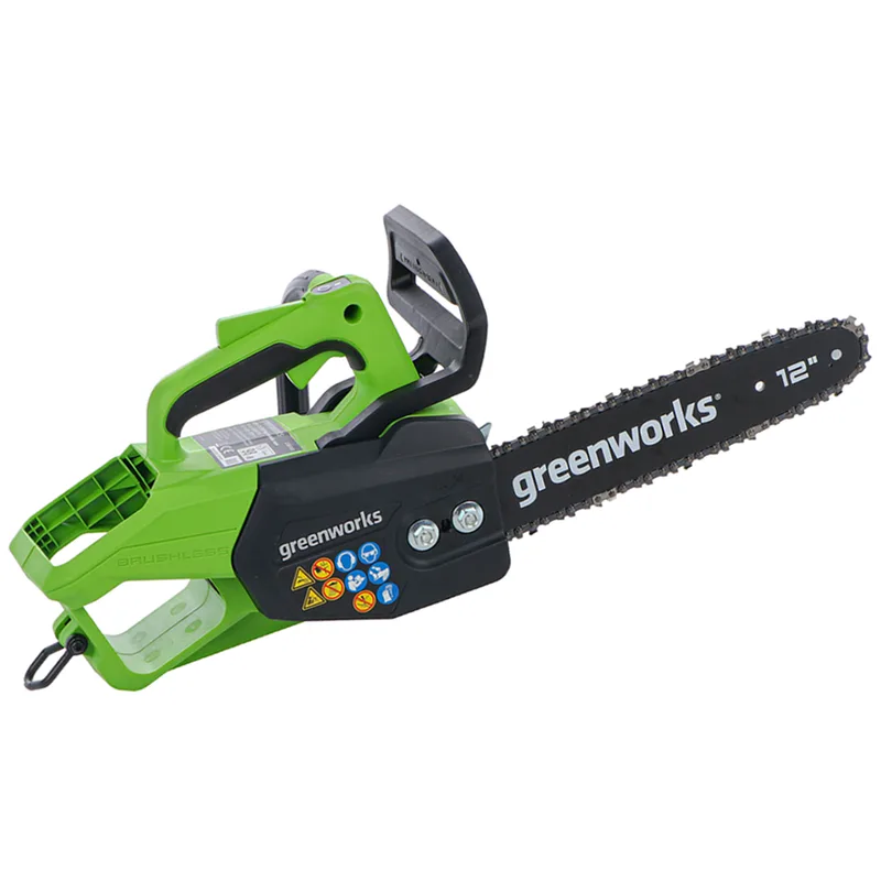 Greenworks GD48TCS - Tronçonneuse à batterie - 48 V - Guide de 30 cm