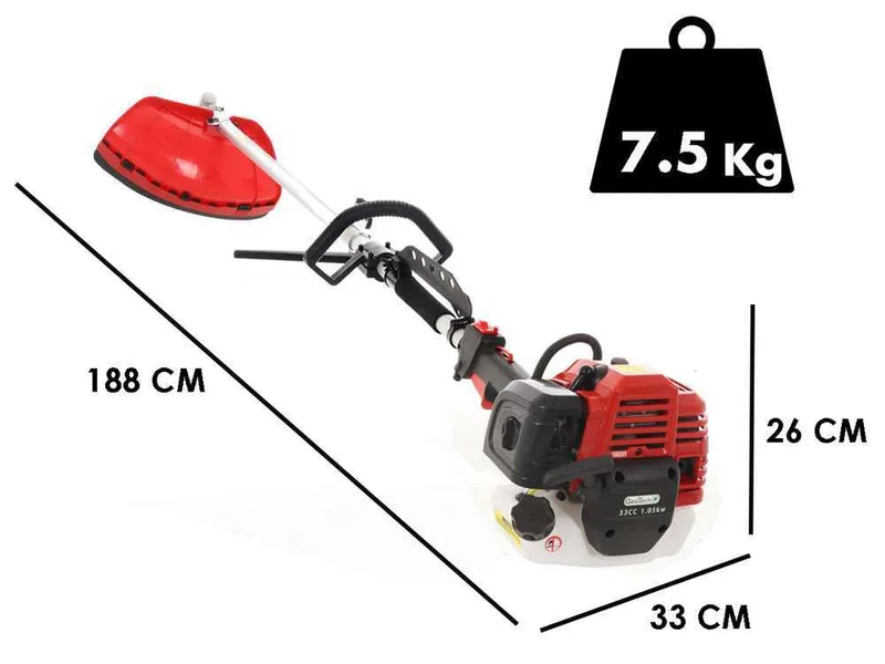 GeoTech GT-2 33 L - Débroussailleuse thermique multifonction