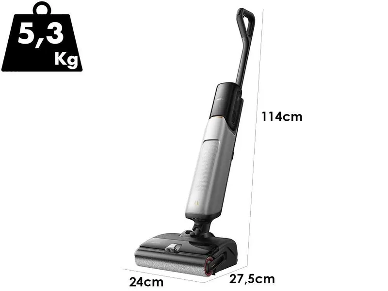 MOVA X4 Pro - Autolaveuse à batterie 3 en 1 : lave, sèche, aspire - 21,6 V - 5 Ah