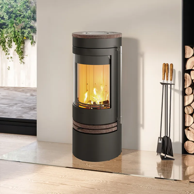 Lotus Orbis 1 poêle à bois Coffee Stone