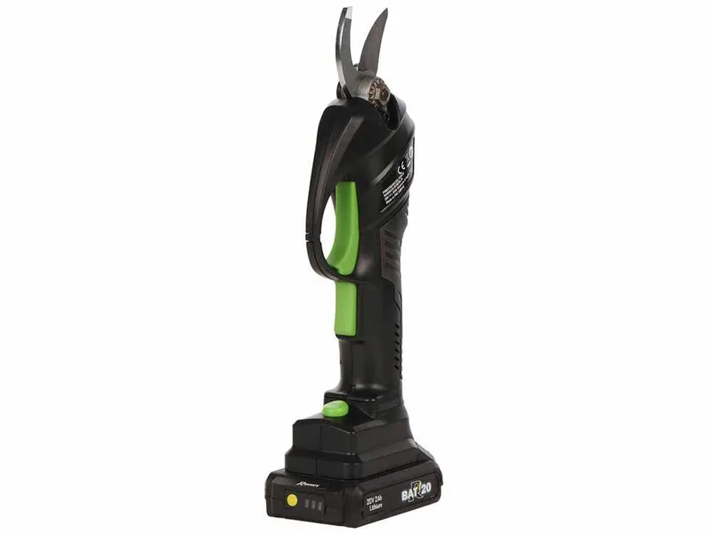 Ribimex PRBAT20/SEC - Sécateur de taille électrique sur perche 147-203 cm - 20V/2Ah - Diamètre de coupe 25 mm