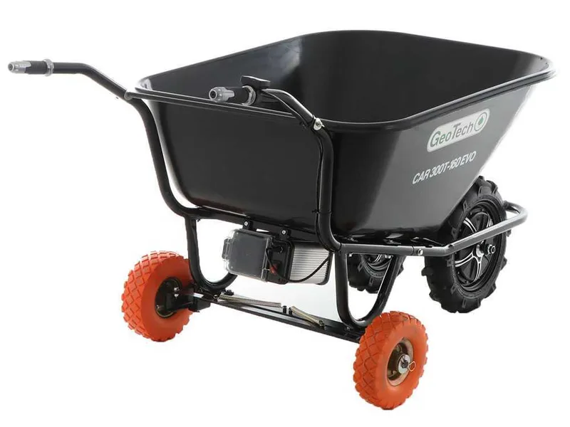 Brouette électrique GeoTech CAR 300T-160 EVO - Batterie de 40V et 6 Ah