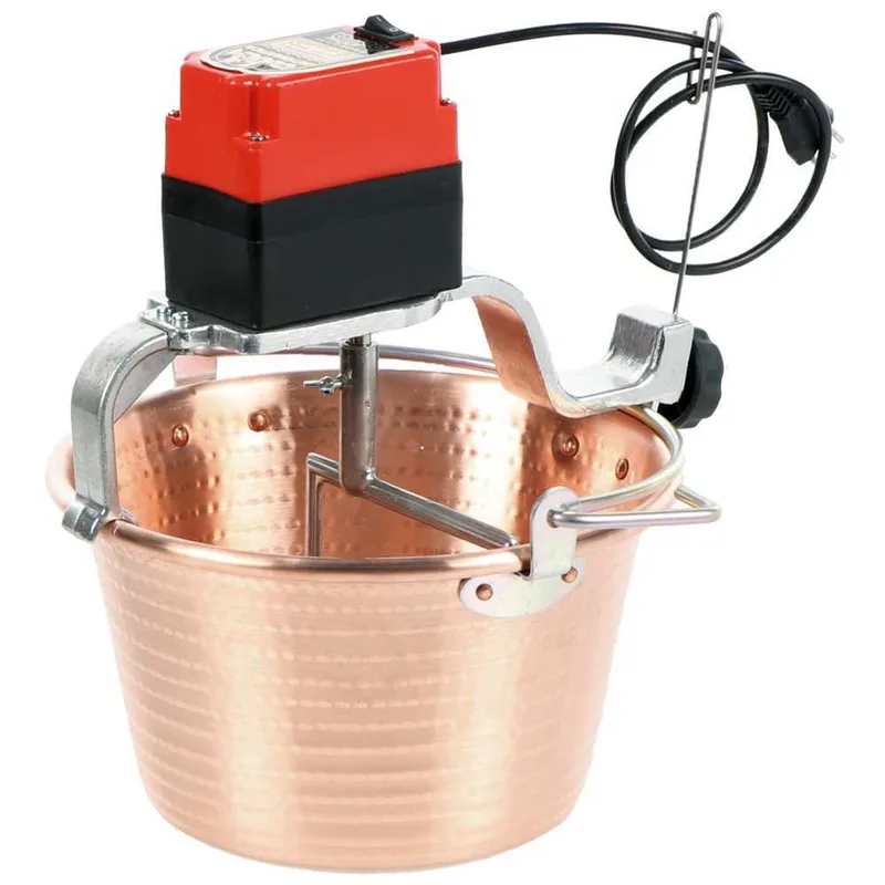 NuovaFac Cuoca Automatica à induction - Chaudron électrique en cuivre martelé - 9L - 24W