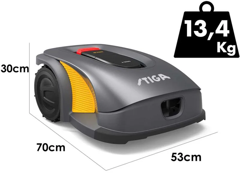 Stiga A 5000 - Robot tondeuse - Avec deux batteries E-Power de 5 Ah