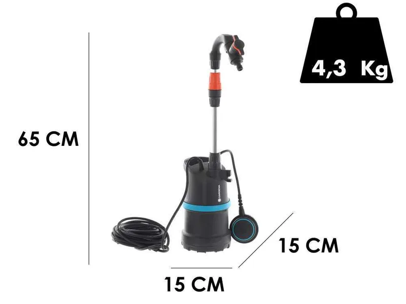 Pompe Gardena pour citerne 4000/1 pour eaux claires - 400W