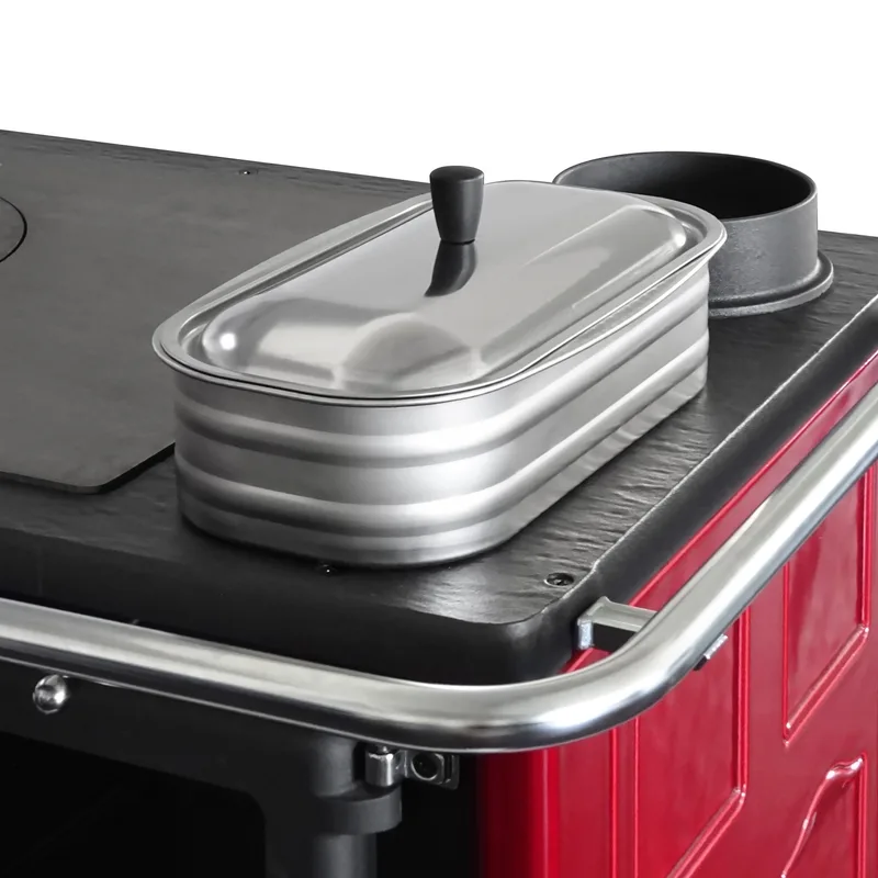 La Nordica cuisinière à bois avec réservoir d'eau Inox 4,5