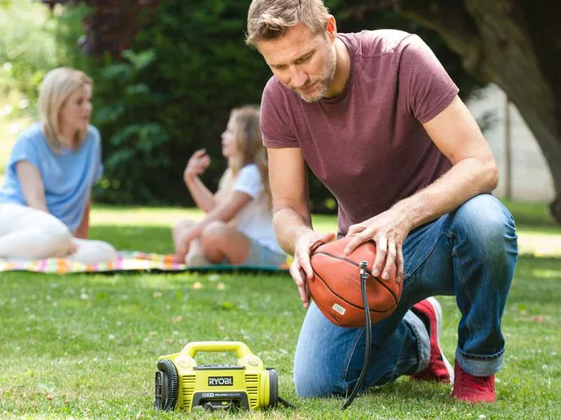 Ryobi R18I-0 - Compresseur à batterie portatif - 18V - sans batterie et sans chargeur