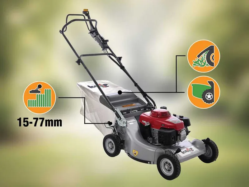KAAZ LM 5360 HXA - Tondeuse à gazon thermique tractée - Honda GXV 160 - Largeur de coupe 53 cm - 2 vitesses