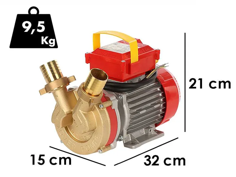 Rover BE-T 40 - Pompe électrique de transfert en bronze - Triphasée - 400 V