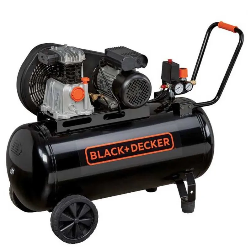Black & Decker BD 220/100 2M - Compresseur d'air électrique monophasé à courroie - Moteur 2 CV - 100 L