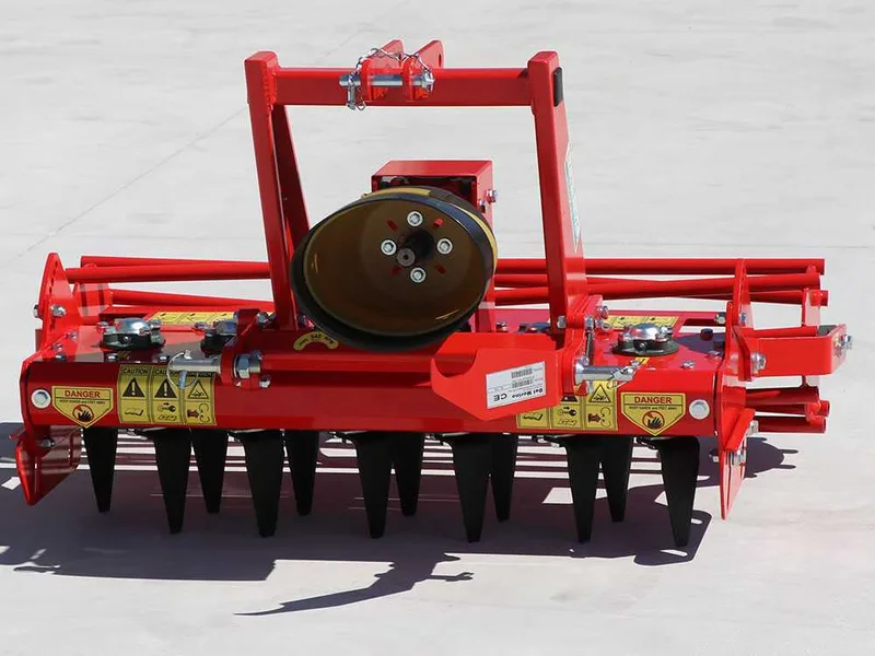 Herse rotative ultra-légère RO 104 - largeur de travail 104 cm - 12 lames Série ultra-légère - Prise de force anti-horaire (Rotation vers la gauche)