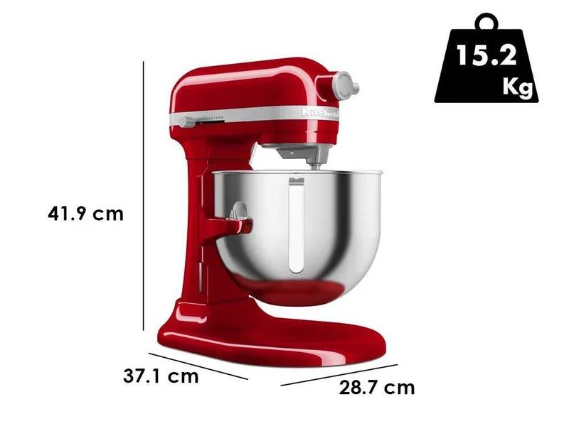 KitchenAid Heavy Duty 5KSM70JPX-EER Rouge - Batteur mélangeur planétaire