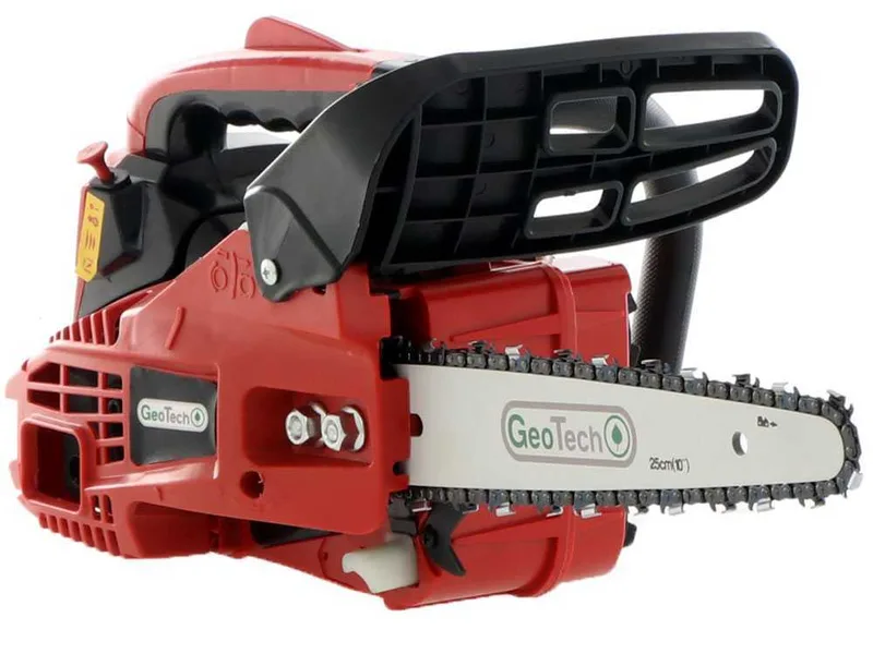 GeoTech GMS 25-25C - Tronçonneuse thermique pour l'élagage - Lame carving 25 cm