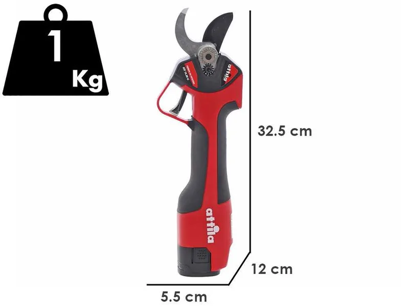 Attila ATF 15.30 LI - Sécateur électrique de taille - 2 x 14.4 V / 1.5 Ah - Diamètre de coupe 30 mm