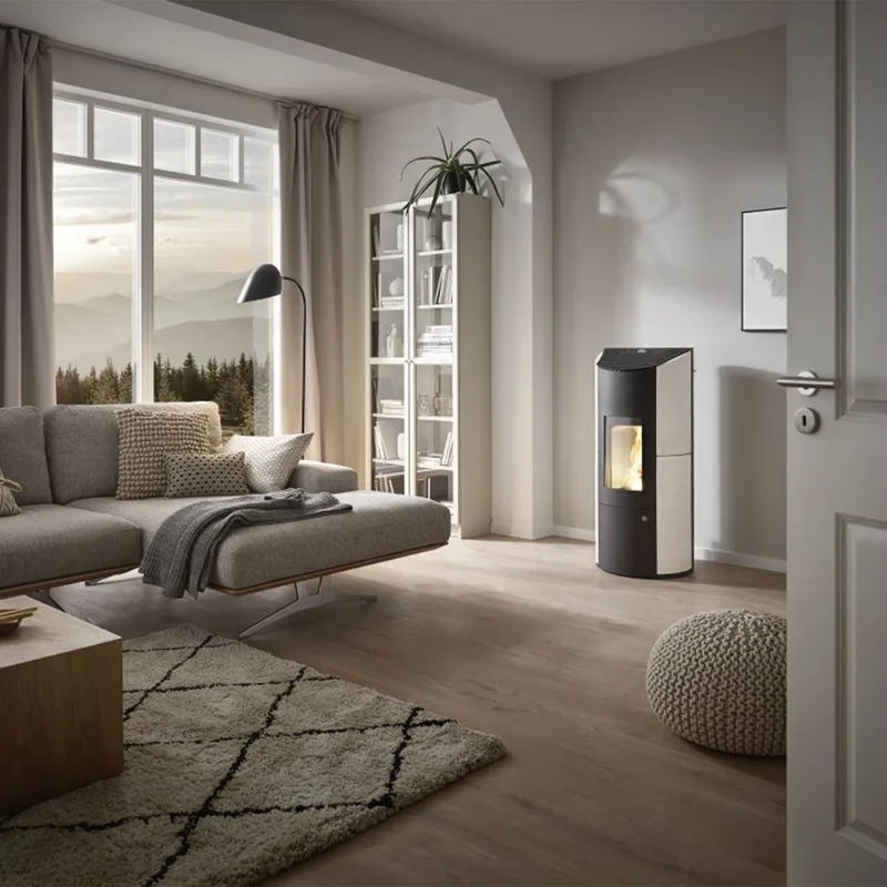Olsberg Levana 3.0 poêle à granulés acier noir/céramique Caffe Freddo 6 kW