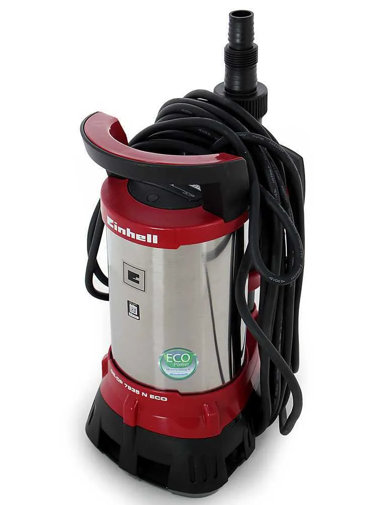 Pompe électrique immergée pour eaux chargées Einhell GE-DP 7935 N ECO - électropompe Inox 790 W