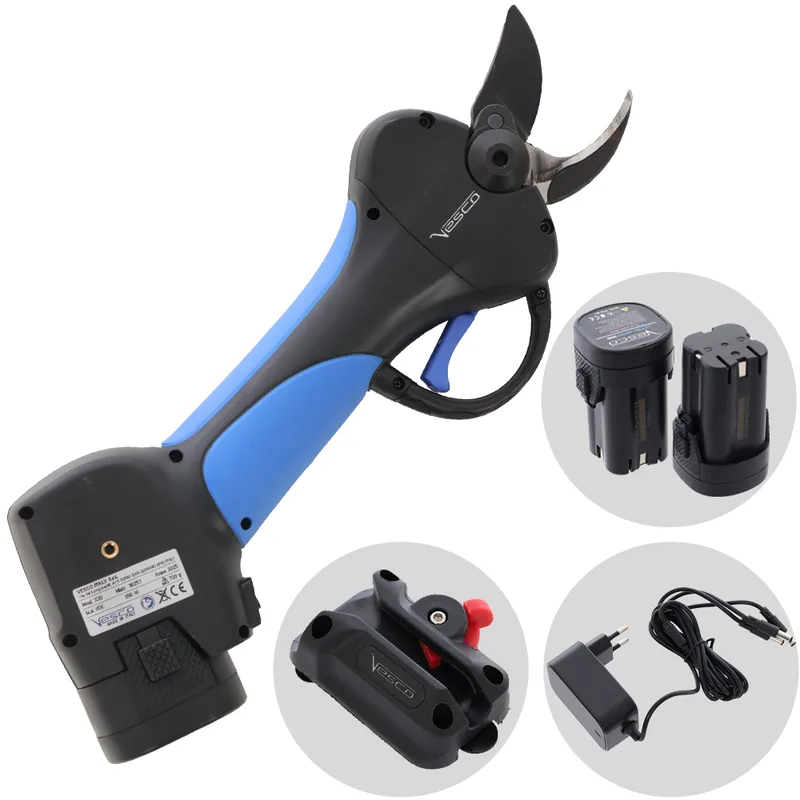 VESCO X30 - Sécateur électrique de taille à batterie - 2x 14,4 V 2,6 Ah - Diamètre de coupe 32 mm