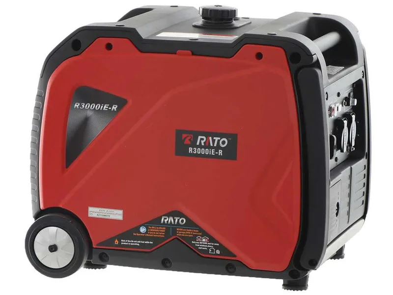 Rato R3000iE-R - Groupe électrogène à inverter version sur roues 3.5 kW - Continu 3.2 kW Monophasé