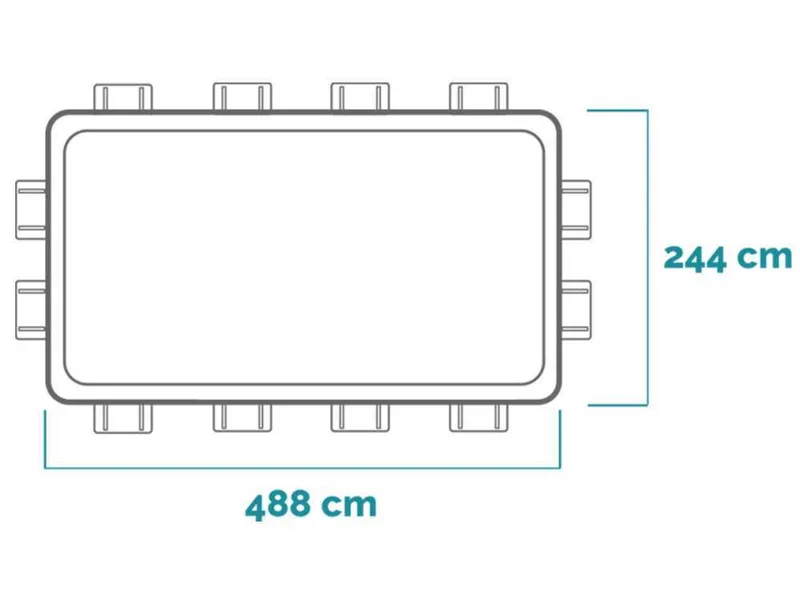 Intex Prisma Frame 26792NP - 488x244x107 cm - Piscine hors-sol