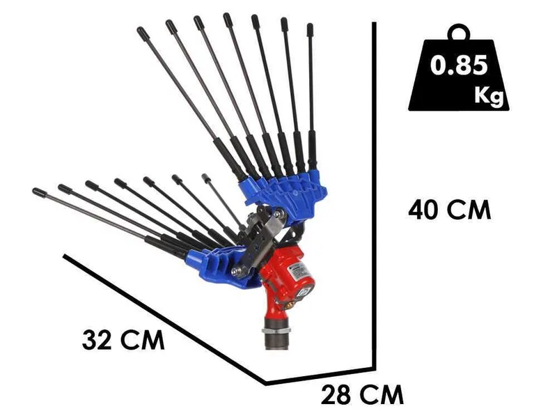Paterlini VIBRANIUM - Peigne vibreur pneumatique - 6 bar - 1800 battements par minute