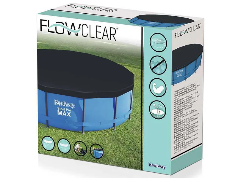 Bâche pour piscine ronde Ø457 cm Bestway 58038