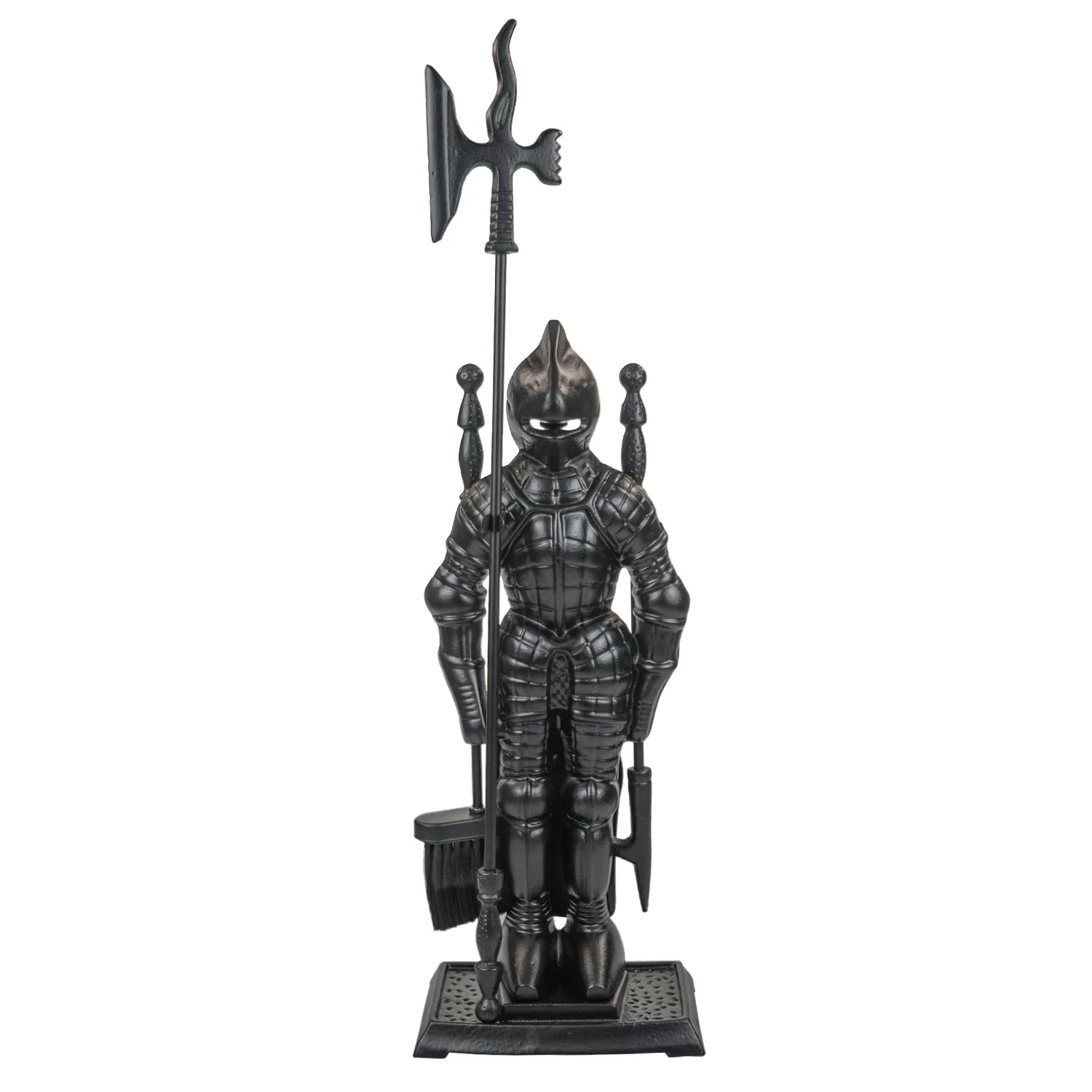 Raik assortiment de cheminée chevalier Hubert, noir, 4 pièces