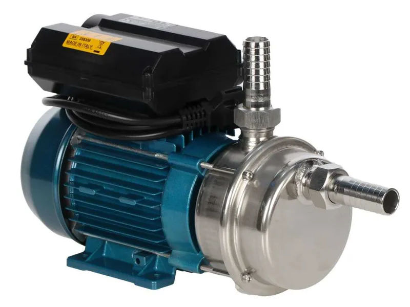 Tellarini ALM 25 MS - Pompe électrique de transfert en acier inoxydable - Raccord droits en acier inoxydable - Monophasé - 230 V - Choisissez vos raccords