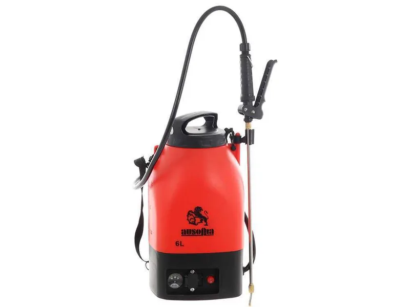 Pompe de pulvérisation à dos sur batterie Ausonia - Réservoir de 6 litres - 4 bars max