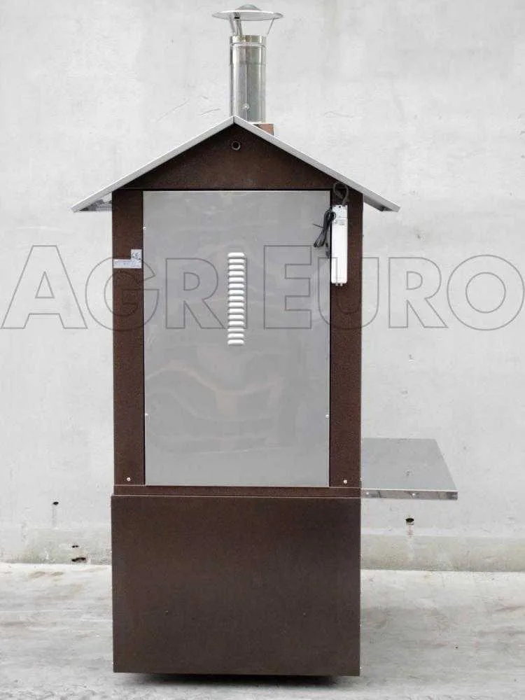 AgriEuro Magnus 80 Deluxe EXT - Four à bois en acier d'extérieur - Cuivre émaillé - Inox