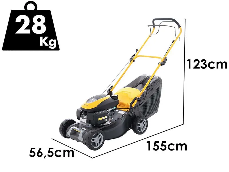 Stiga Collector 48 S H - Tondeuse à gazon thermique tractée - Moteur Honda GCVx 145 - Largeur de coupe 46 cm