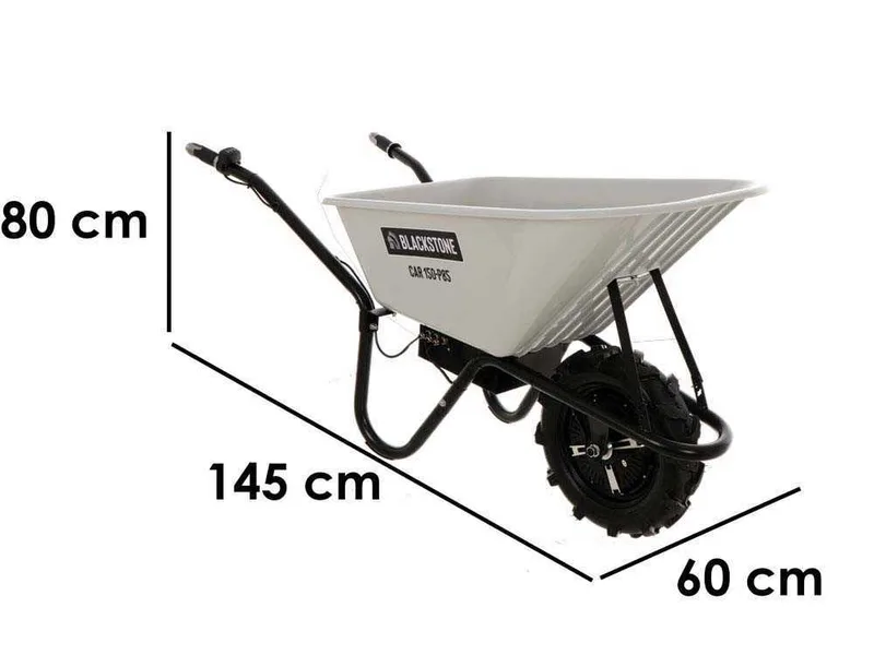 Brouette électrique Blackstone CAR 150-P85 - Batterie de 24V/12ah