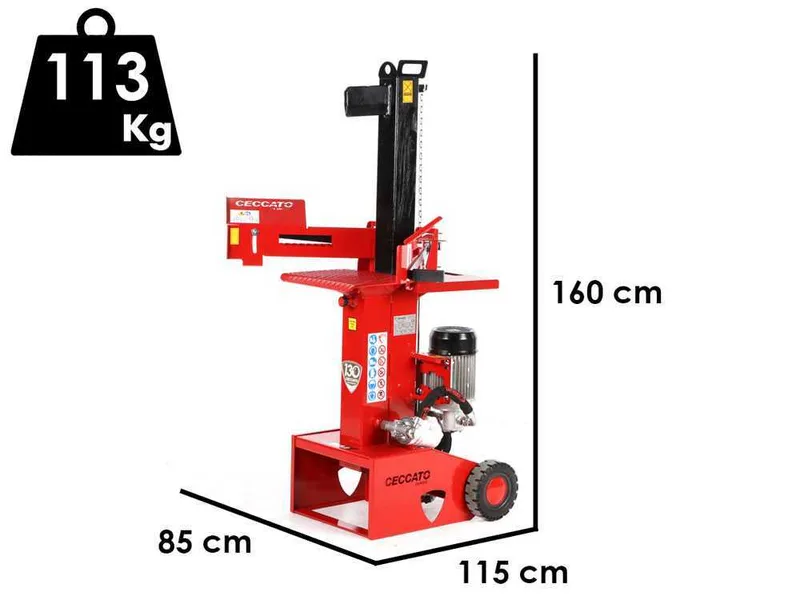 Ceccato BULL SPLE8T - Fendeuse à bois électrique - Verticale - 400 V