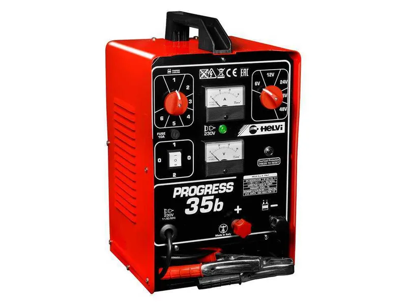 Helvi Progress 35B - Chargeur de batterie portable - 6/12/24/36/48 V - Monophasé