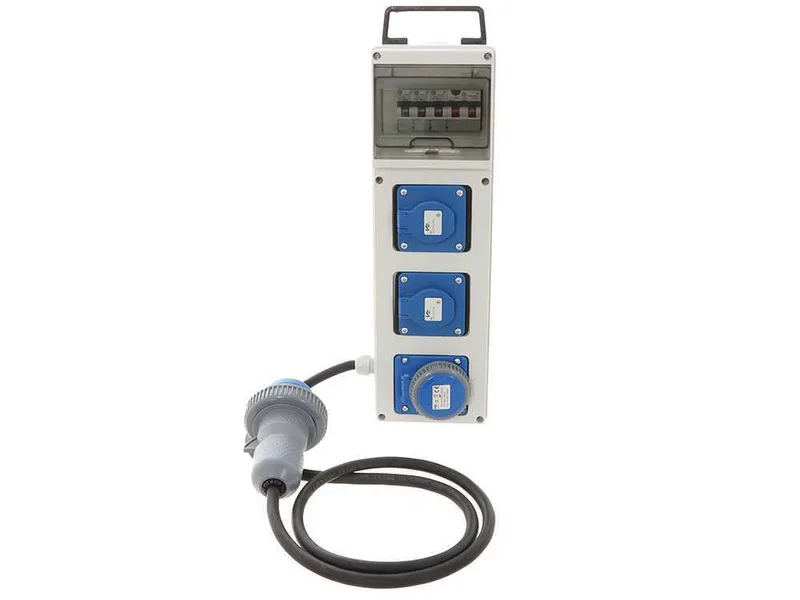 Adaptateur multiprises pour générateurs monophasé pour alimentation de matériels à absorption élevée (jusqu'à 7.2KW)