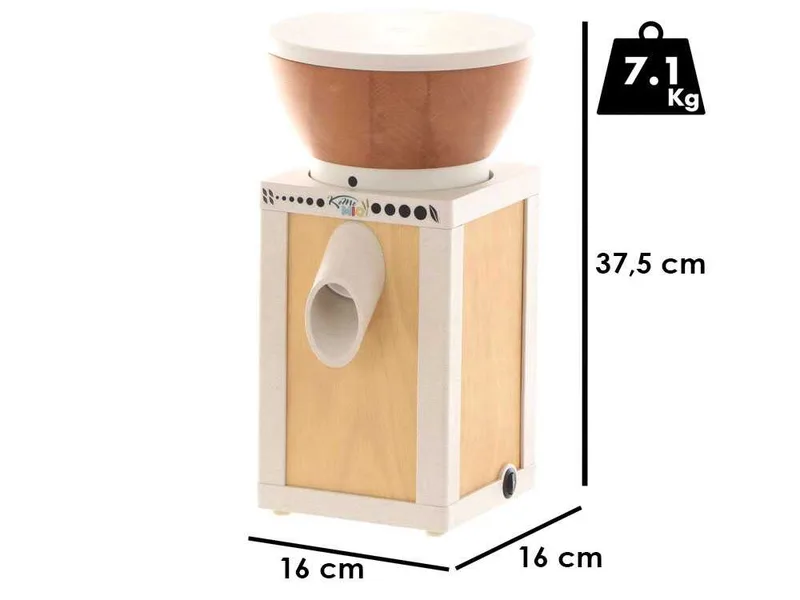 Komo KoMoMio Natur - Moulin à farine en hêtre avec meules en pierre - 360W