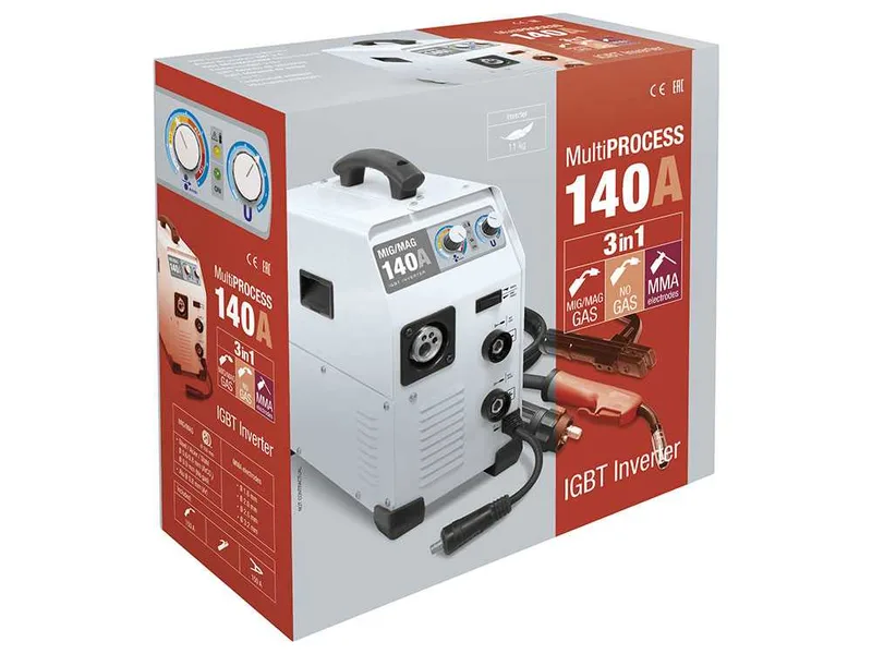 Gys Easymig 140 - Poste à souder Inverter (mig/mag : gaz, sans gaz et mma) - à courant continu (DC)