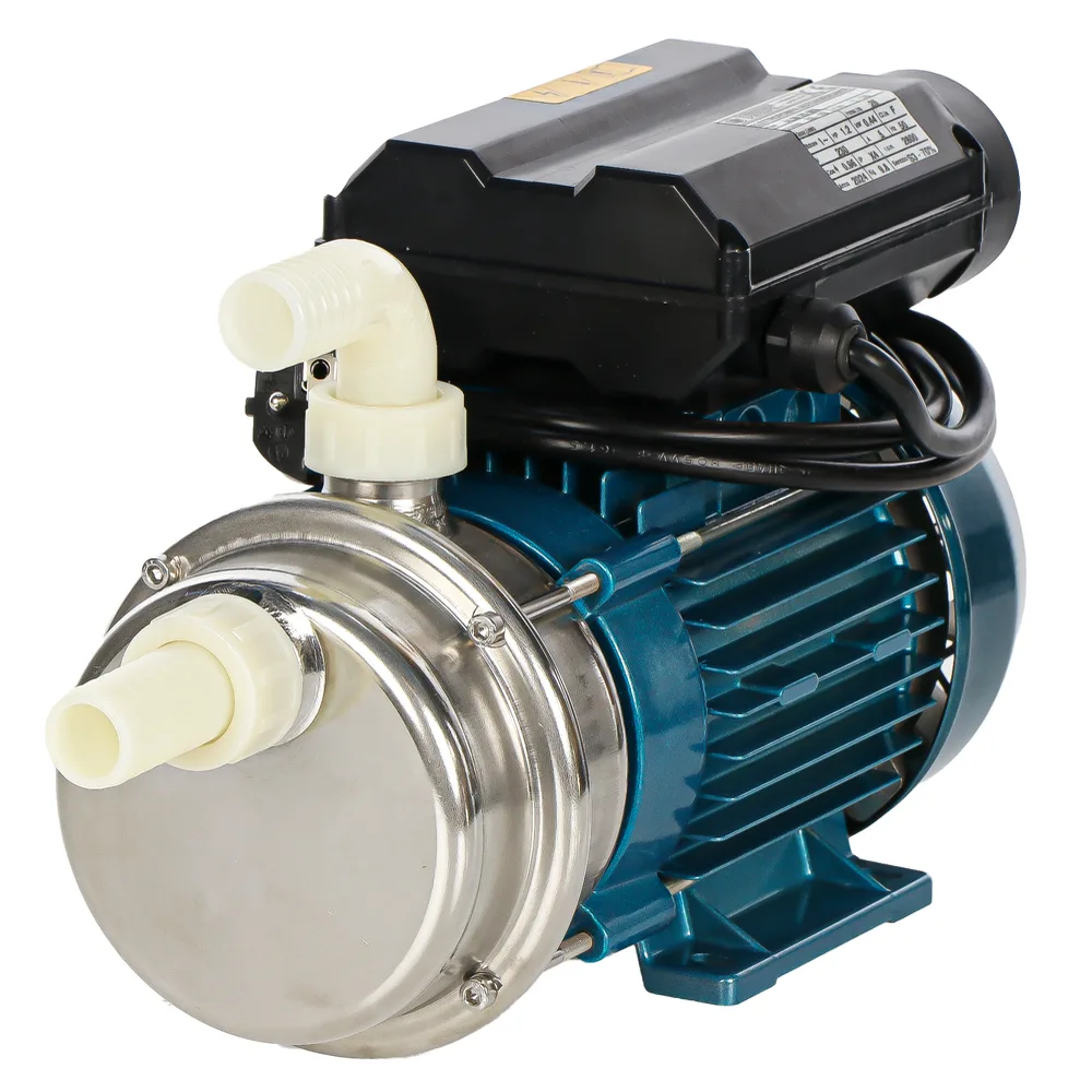Tellarini ALM 25 MS - Pompe électrique de transfert en acier inoxydable - Raccord en nylon droits + courbés - Monophasée - 230V - Choisis tes raccords