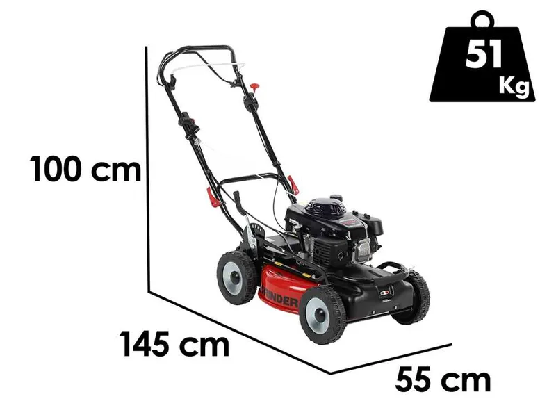 Marina Systems GRINDER 4x4 SH PRO - Tondeuse à gazon thermique autotractée - Moteur Honda GXV 160