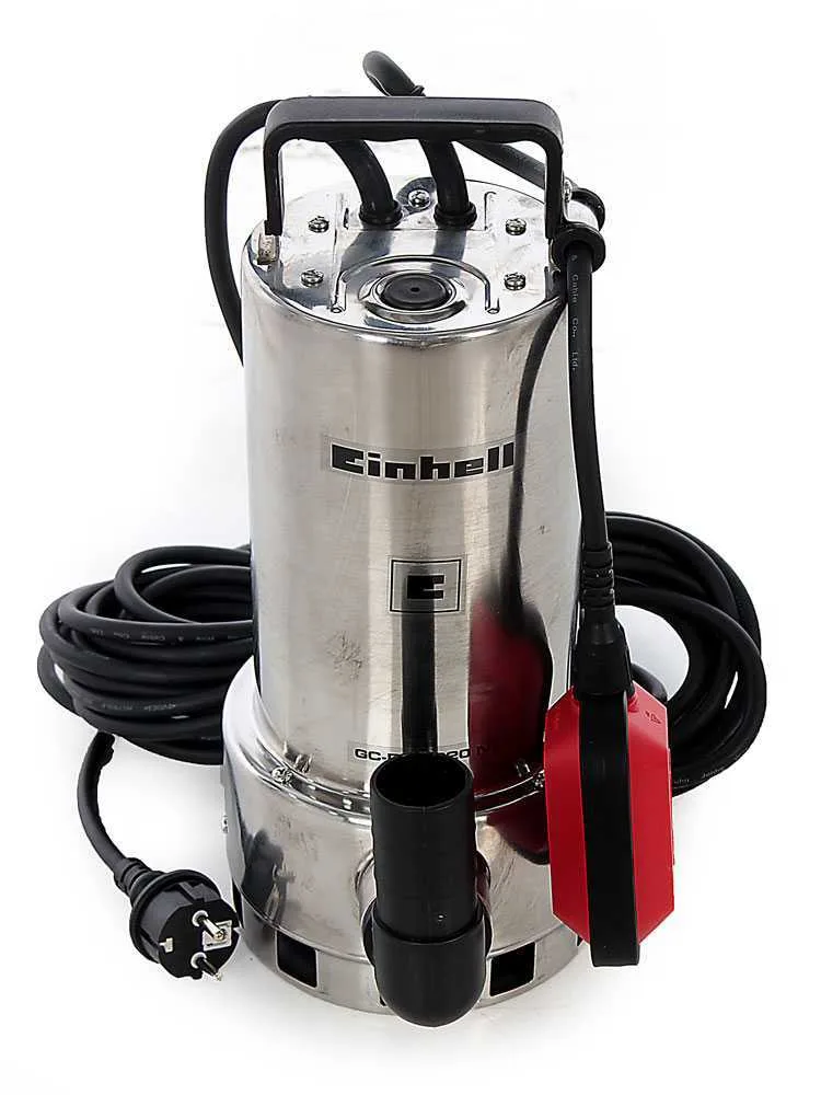 Pompe immergée électrique pour eaux chargées Einhell GC-DP 1020 N - électropompe inox de 1000W
