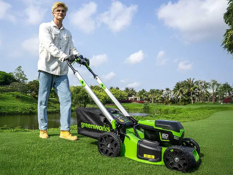 Greenworks GD60LM51SP - Tondeuse à gazon autotractée à batterie