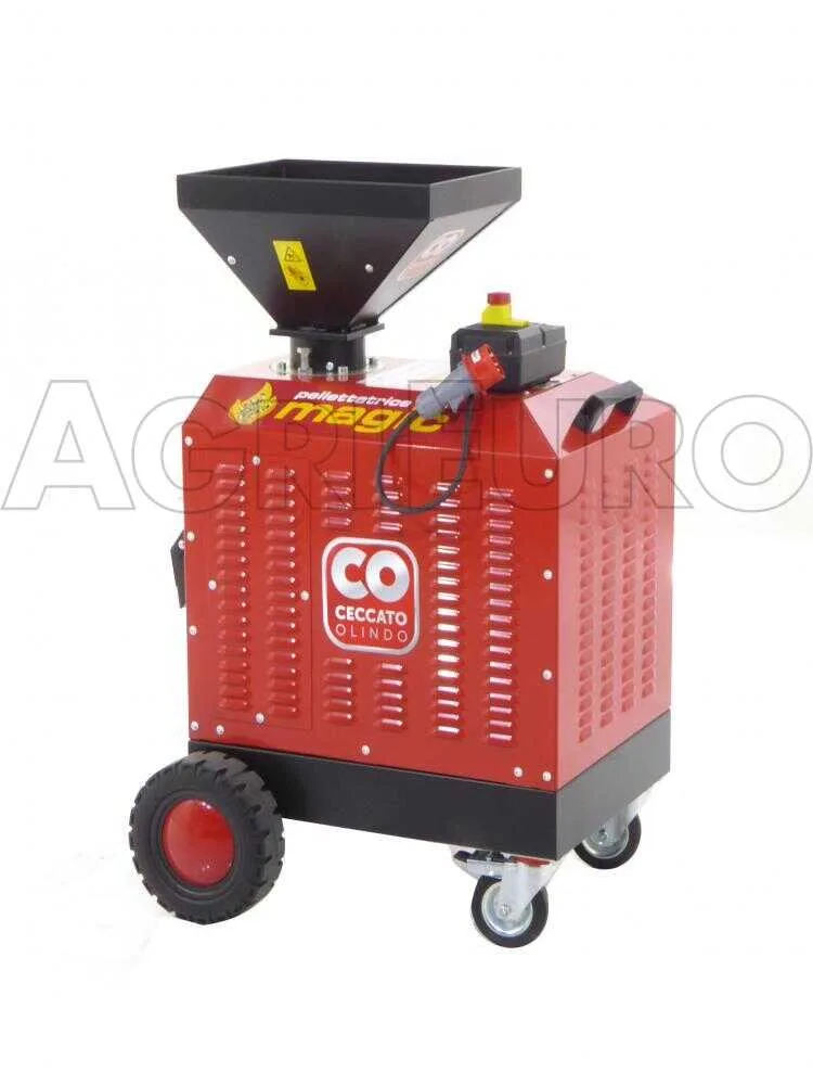 Ceccato Olindo Presse à pellets Triphasée 7,5 CV - Fabrication de pellets pour le chauffage