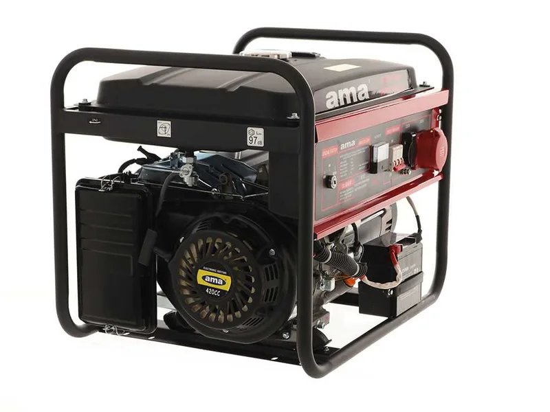 AMA QF6000 3PH - Groupe électrogène 6.5 kW triphasé à essence - Générateur de courant