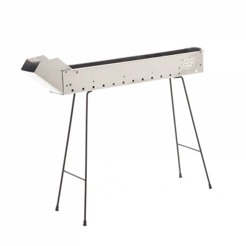 Cruccolini Inox 75 cm - Barbecue spécial pour brochettes à charbon